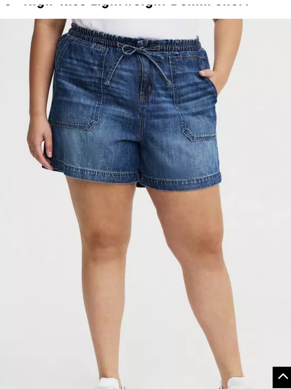 Torrid 5'' High-Rise Darkwash Denim Short